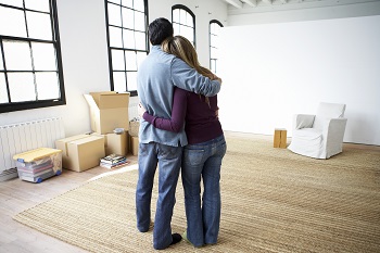 Couple With Moving Boxes